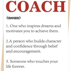 Thank You Coach Card for Men Women, Best Coaches Appreciation Cards Gifts for Football, Basketball, Volleyball, Baseball, Softball, Swim Team, Hockey, Golf...