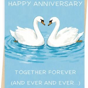 Happy Anniversary Card Gifts for Couple Husband Wife, Funny Anniversary Decoration for Her Him Women Men