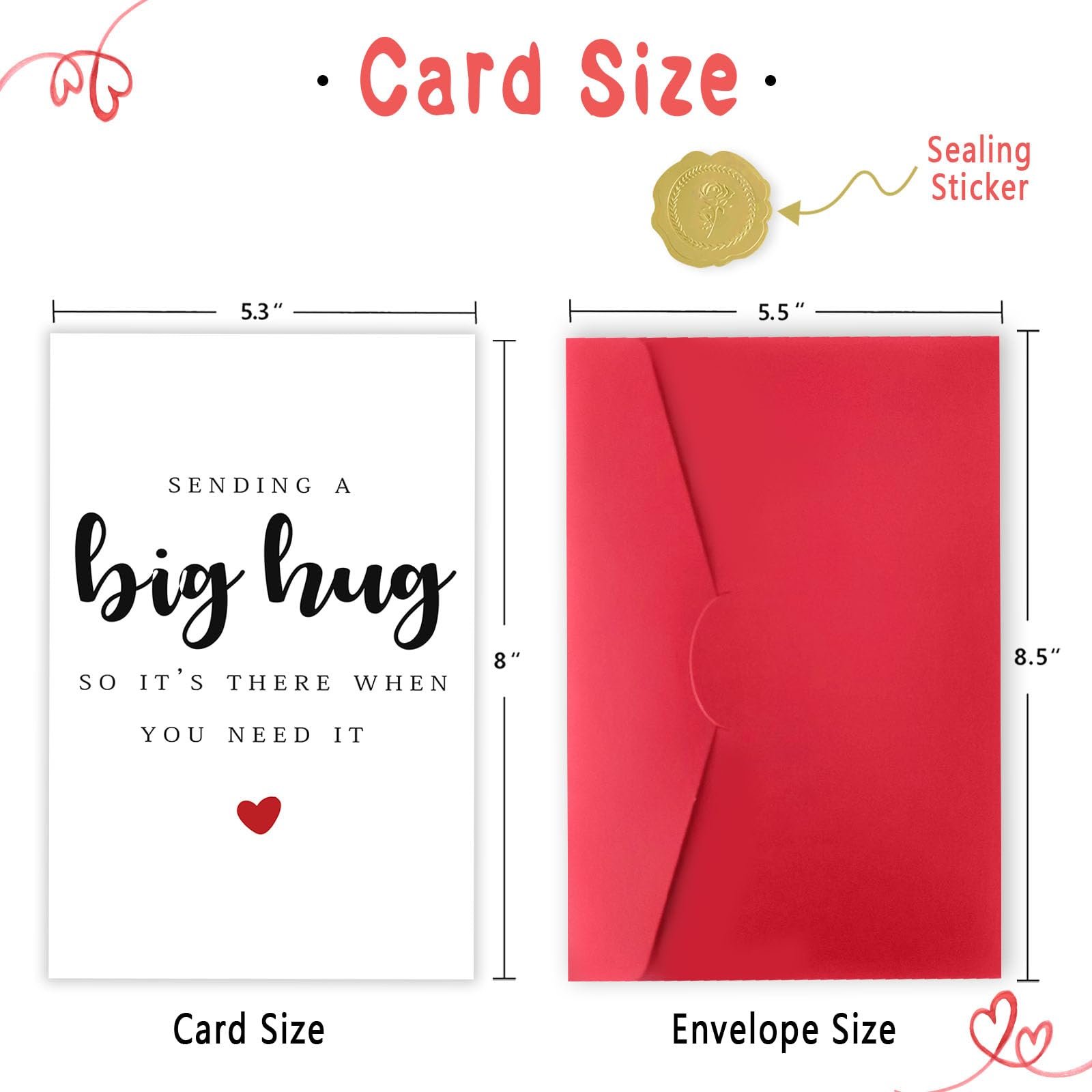 Funny Gifts for Women Men, Missing You Gift for Friends, Sympathy, Bereavement, Memorial, Grief Card, Get Well Soon, Thinking of You-Sending You A Big Hug - Image 7