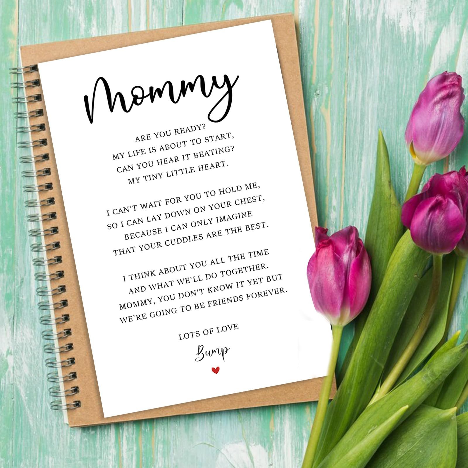 Mommy To Be Mother's Day Card, Pregnant Mom Mothers Gifts, First Mothers Day Cards for Wife, Pregnancy Announcement Card, New Mom Gifts - Image 3