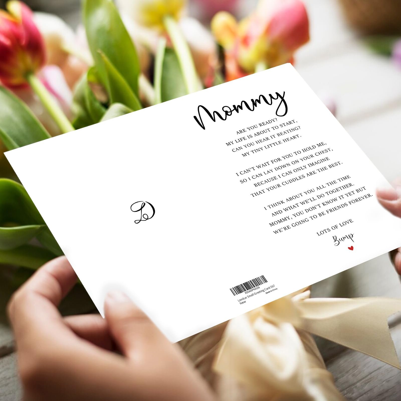 Mommy To Be Mother's Day Card, Pregnant Mom Mothers Gifts, First Mothers Day Cards for Wife, Pregnancy Announcement Card, New Mom Gifts - Image 2