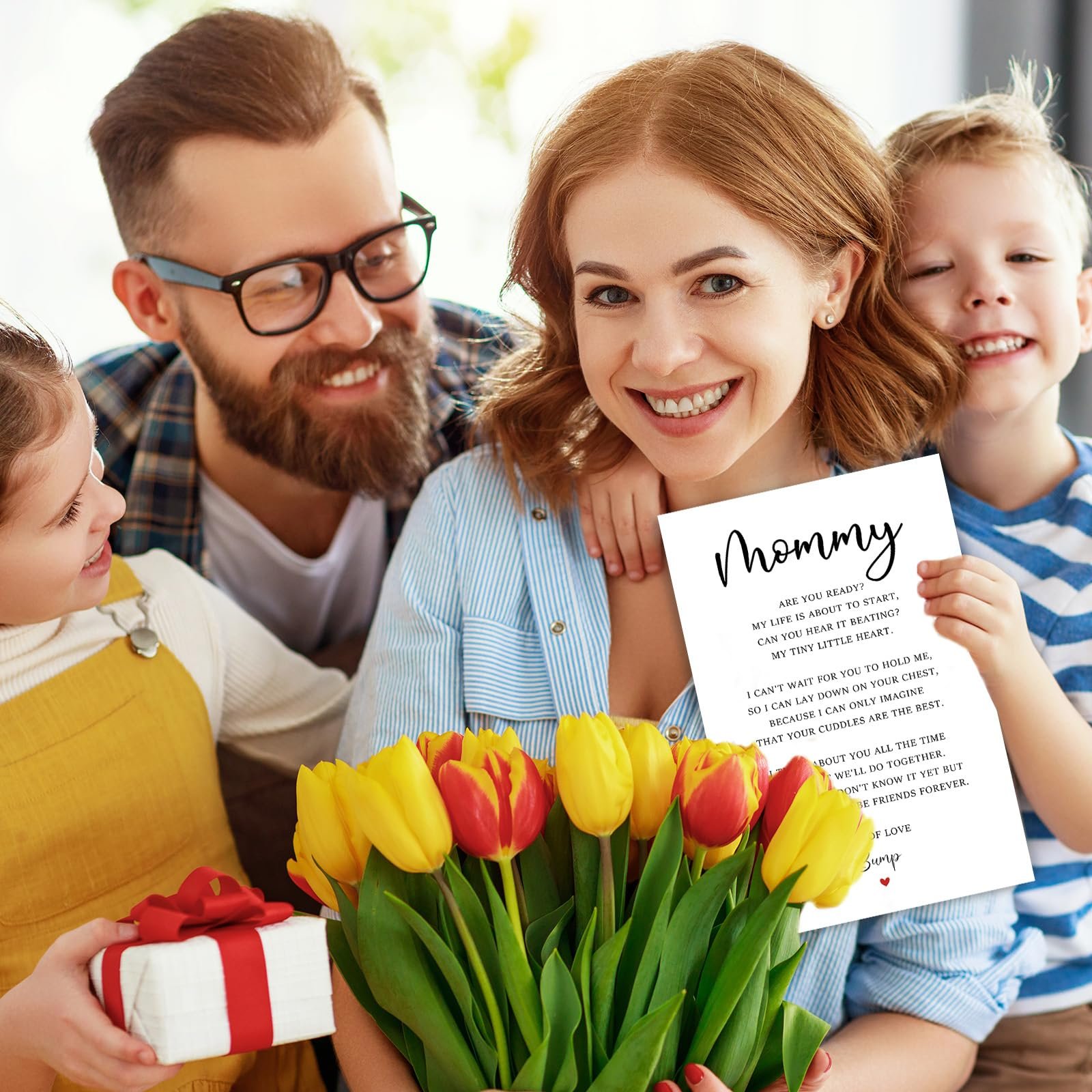 Mommy To Be Mother's Day Card, Pregnant Mom Mothers Gifts, First Mothers Day Cards for Wife, Pregnancy Announcement Card, New Mom Gifts - Image 7